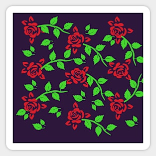 Roses pattern Sticker